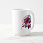 Bald Eagle Geometric Prismatic Design-80590 Kaffeetasse (VorderseiteRechts)