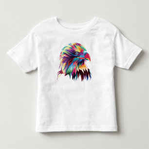 Bald Eagle Geometric Prismatic Design-80590 Kleinkind T-shirt