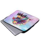 Bald Eagle Geometric Prismatic Design-80590 Laptopschutzhülle (Vorne Knopf)