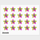 Bald Eagle Geometric Prismatic Design-80590 Stern-Aufkleber (Blatt)