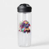 Bald Eagle Geometric Prismatic Design-80590 Trinkflasche (Vorderseite)