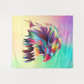 Bald Eagle Geometric Prismatic Design-80590 Wandteppich (Vorderseite (Horizontal))