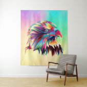 Bald Eagle Geometric Prismatic Design-80590 Wandteppich (Beispiel)