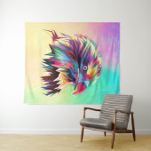 Bald Eagle Geometric Prismatic Design-80590 Wandteppich (Beispiel (Horizontal))