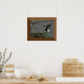 Bald Eagle 'Gerahmt Print' Poster (Küche)