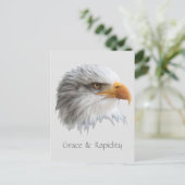 Bald Eagle Grace & Rapidity anpassbar Postkarte (Stehend Vorderseite)
