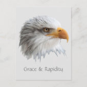 Bald Eagle Grace & Rapidity anpassbar Postkarte (Vorderseite)
