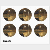 Bald Eagle GRATITUDE Serie Runder Aufkleber (Blatt)