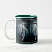 Bald Eagle & Gray Wolf Tasse (Links)