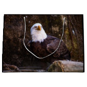 Bald Eagle Große Geschenktüte (Vorderseite)