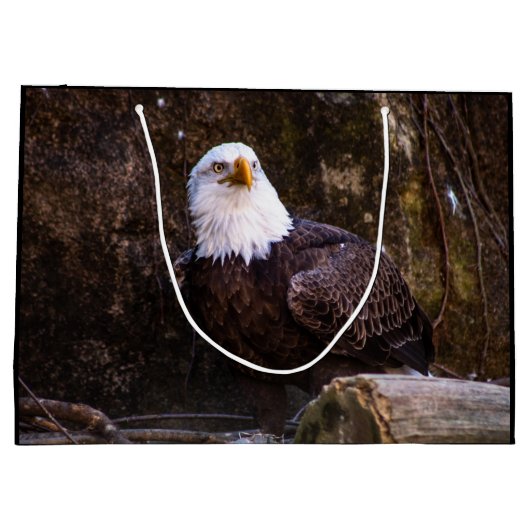 Bald Eagle Große Geschenktüte (Rückseite)