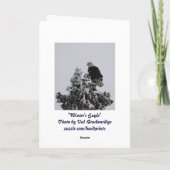 Bald Eagle Grußkarte Feiertagskarte (Rückseite)