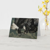 Bald Eagle Grußkarte Karte (Gelbe Blume)