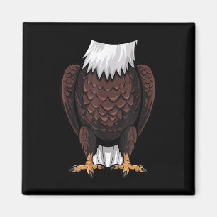 Bald Eagle Halloween Outfit Funny Simple Kids Cost Magnet