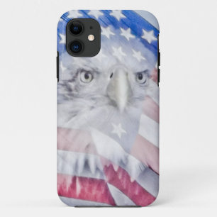 Bald Eagle Head & American Flag I Case-Mate iPhone Hülle