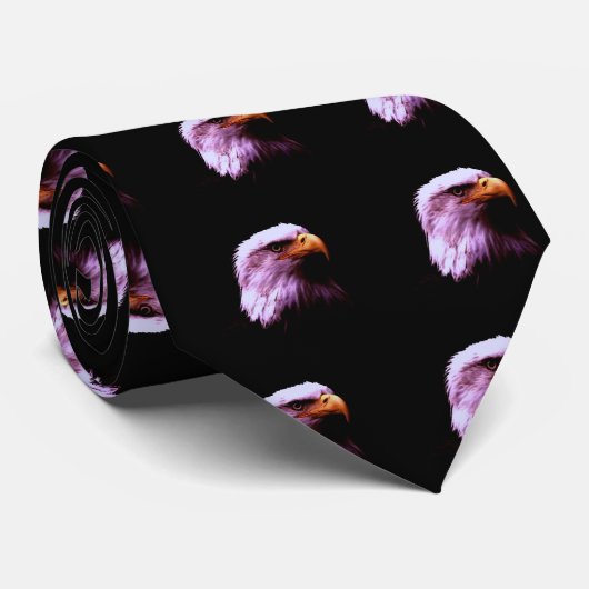Bald Eagle Head Krawatte (Gerollt)