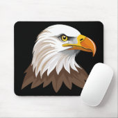 Bald eagle head mousepad (Mit Mouse)