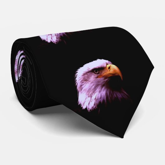 Bald Eagle Head Neck Tie Krawatte (Gerollt)