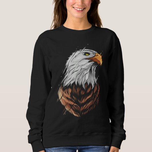 Bald eagle head of an american bald eagle sweatshirt (Vorderseite)