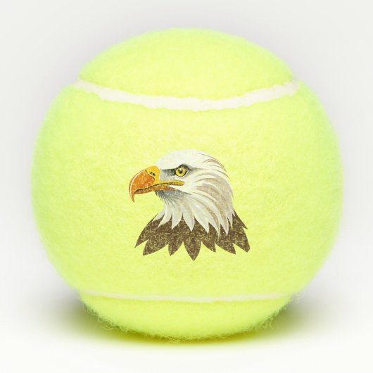 Bald eagle head tennisbälle (Rückseite)