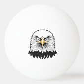 Bald eagle head tischtennisball (Vorderseite)