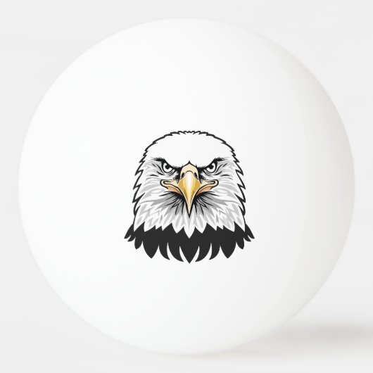 Bald eagle head tischtennisball (Rückseite)