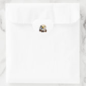 Bald Eagle Herz-Aufkleber (Tasche)