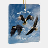 Bald Eagle Hoaring Keramik Ornament (Rechts)