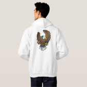 Bald Eagle Hoodie (Schwarz voll)