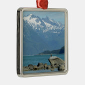 Bald Eagle im Skagway Alaska Ornament Aus Metall (Rechts)