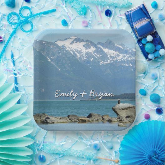 Bald Eagle im Skagway Alaska Pappteller (Party)