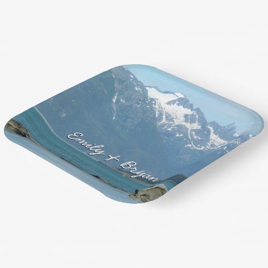 Bald Eagle im Skagway Alaska Pappteller (Gewinkelt)