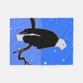 Bald Eagle im Winter - Original Wildlife Art Fleecedecke (Vorderseite (Horizontal))