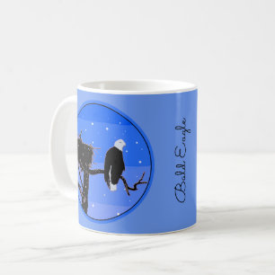 Bald Eagle im Winter - Original Wildlife Art Kaffeetasse