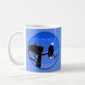 Bald Eagle im Winter - Original Wildlife Art Kaffeetasse (Links)