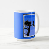 Bald Eagle im Winter - Original Wildlife Art Kaffeetasse (VorderseiteRechts)