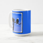 Bald Eagle im Winter - Original Wildlife Art Kaffeetasse (Vorderseite Links)