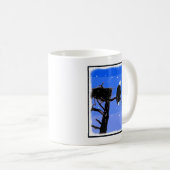 Bald Eagle im Winter - Original Wildlife Art Kaffeetasse (VorderseiteRechts)