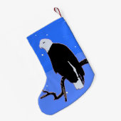 Bald Eagle im Winter - Original Wildlife Art Kleiner Weihnachtsstrumpf (Rückseite (Hängend))