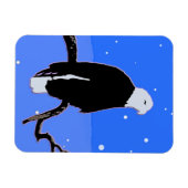Bald Eagle im Winter - Original Wildlife Art Magnet (Horizontal)