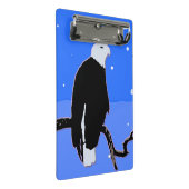 Bald Eagle im Winter - Original Wildlife Art Mini Klemmbrett (Schrägansicht)