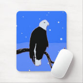 Bald Eagle im Winter - Original Wildlife Art Mousepad (Mit Mouse)