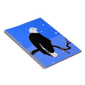 Bald Eagle im Winter - Original Wildlife Art Notizblock (Rechte Seite)