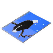 Bald Eagle im Winter - Original Wildlife Art Notizblock (Linke Seite)