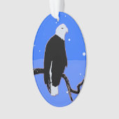 Bald Eagle im Winter - Original Wildlife Art Ornament (Vorderseite)
