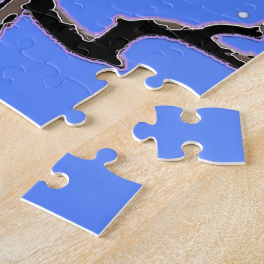 Bald Eagle im Winter - Original Wildlife Art Puzzle (Seite)