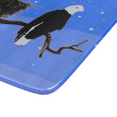 Bald Eagle im Winter - Original Wildlife Art Schneidebrett (Ecke)
