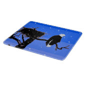 Bald Eagle im Winter - Original Wildlife Art Schneidebrett (Ecke)
