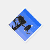 Bald Eagle im Winter - Original Wildlife Art Serviette (Ecke)