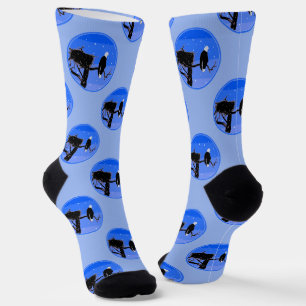 Bald Eagle im Winter - Original Wildlife Art Socken